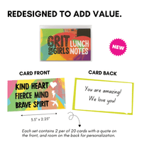 Grit for Girls & Young Women - Lunch Notes and Affirmations