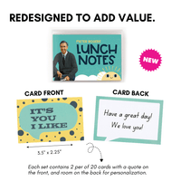 Mr. Rogers Kindness Quote Notecards, Lunch Notes for Kids