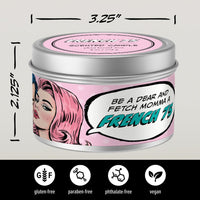 "French 75" Handpoured Soy Tin Candle (8oz)