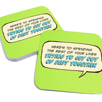 Here's to Spending the Rest of Your Lives Trying... Paper Coaster Set