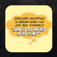 Grocery Shopping is Easier When You Just Ask... Paper Coaster Set