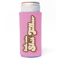 Little Miss Shit Talker - Slim Can Drink Koozie