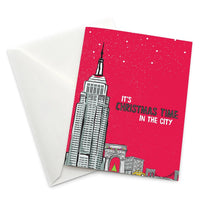 It's Christmas Time in the City Holiday Greeting Card