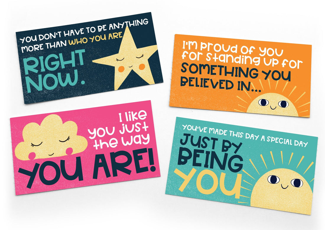 Tear and Share Lunch Note Bundle for Girls - Lunch Notes for Kids