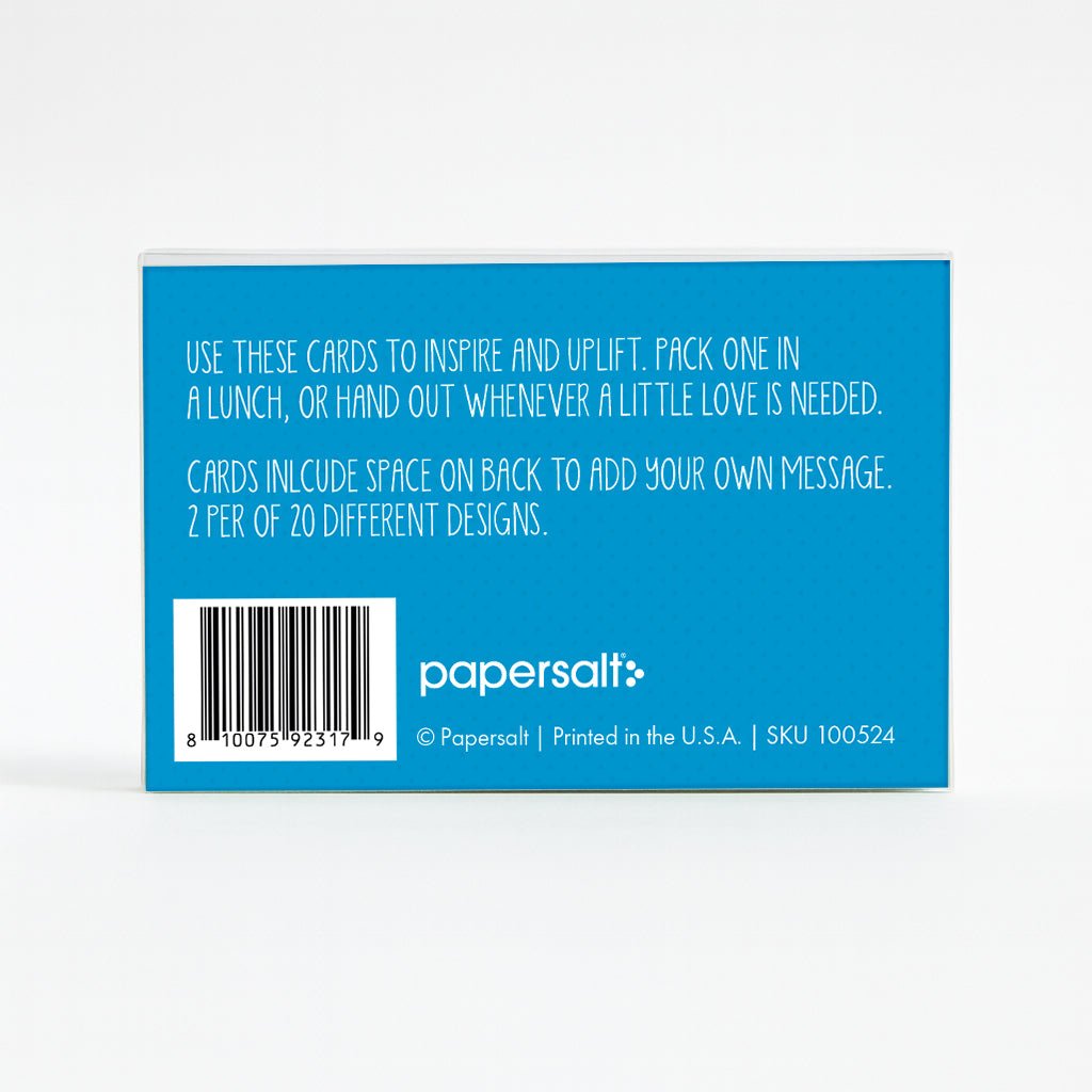 "Being Yourself" - Boxed Lunch Note Set for Young Kids
