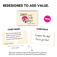Good Stuff for the Brain - Affirmation Quote Cards and Lunch Notes