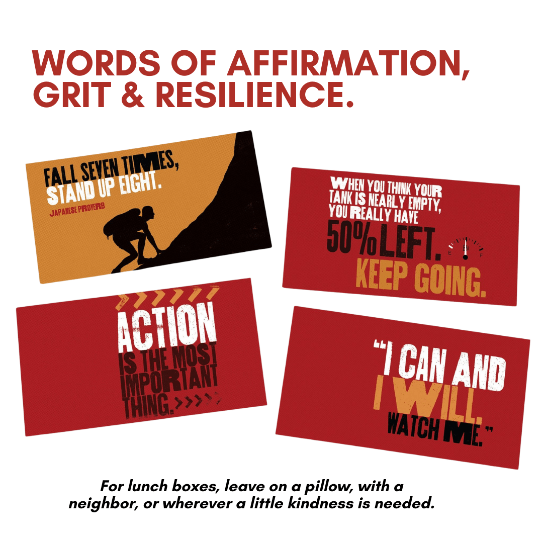 Grit for Boys & Young Men - Lunch Notes and Affirmations