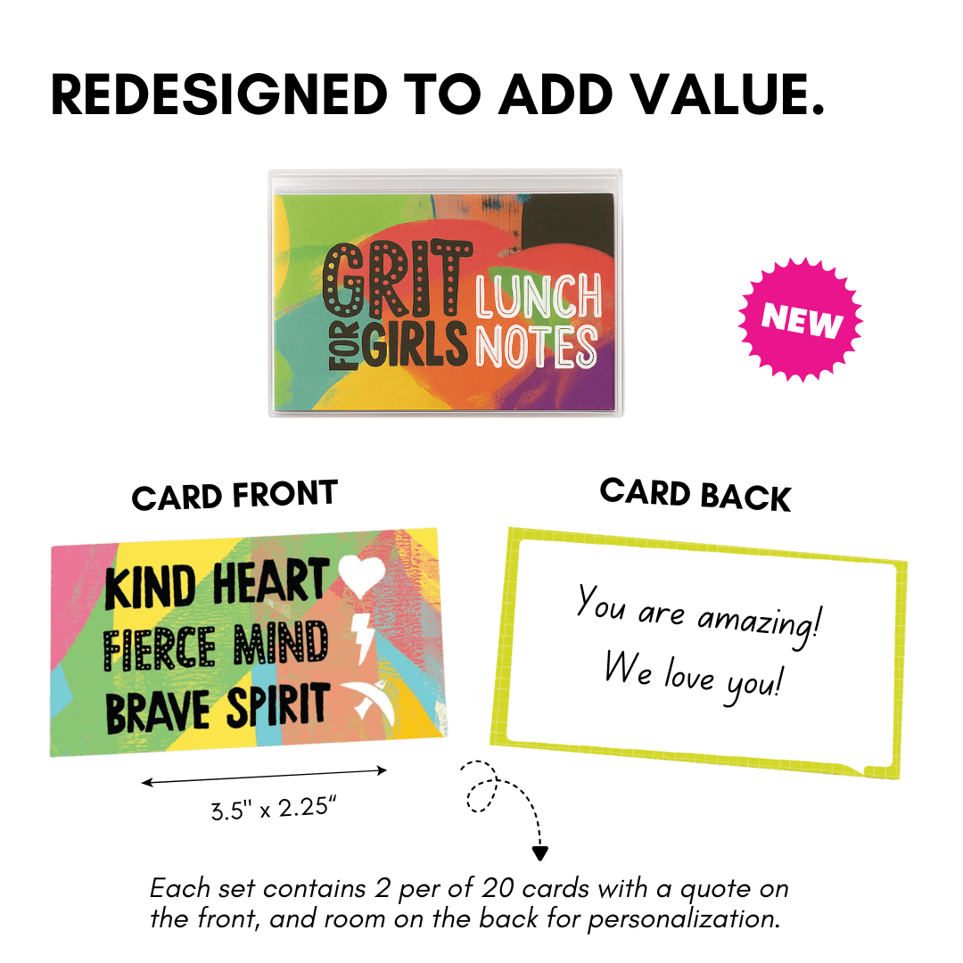Grit for Girls & Young Women - Lunch Notes and Affirmations