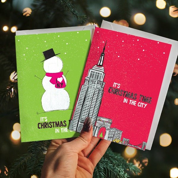 It's Christmas Time in the City Holiday Greeting Card