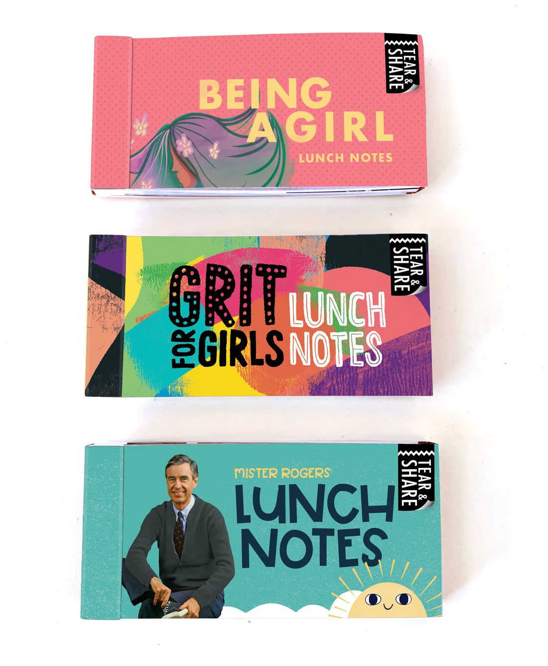 Tear and Share Lunch Note Bundle for Girls - Lunch Notes for Kids