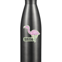 Majestically Awkward! Cute & Colorful Flamingo Sticker