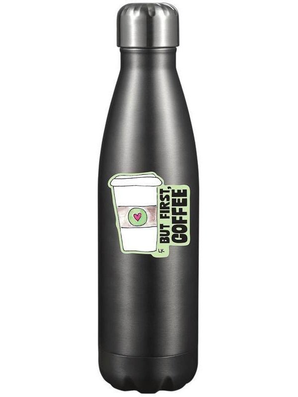 But First, Coffee! Cute & Colorful Vinyl Sticker
