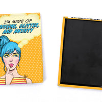 Pop Life Magnet - I'm Made of Caffeine Anxiety and Glitter