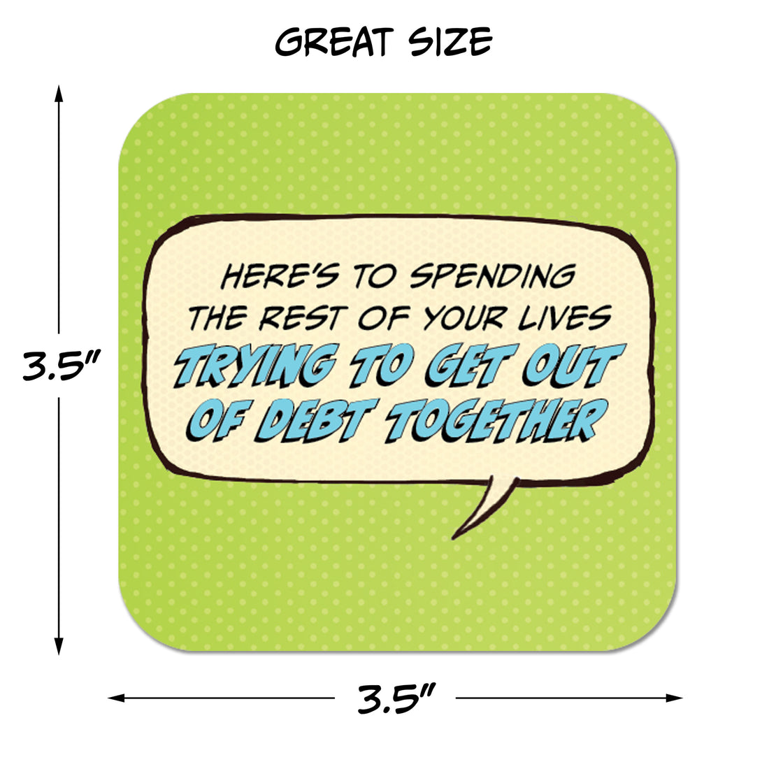 Here's to Spending the Rest of Your Lives Trying... Paper Coaster Set