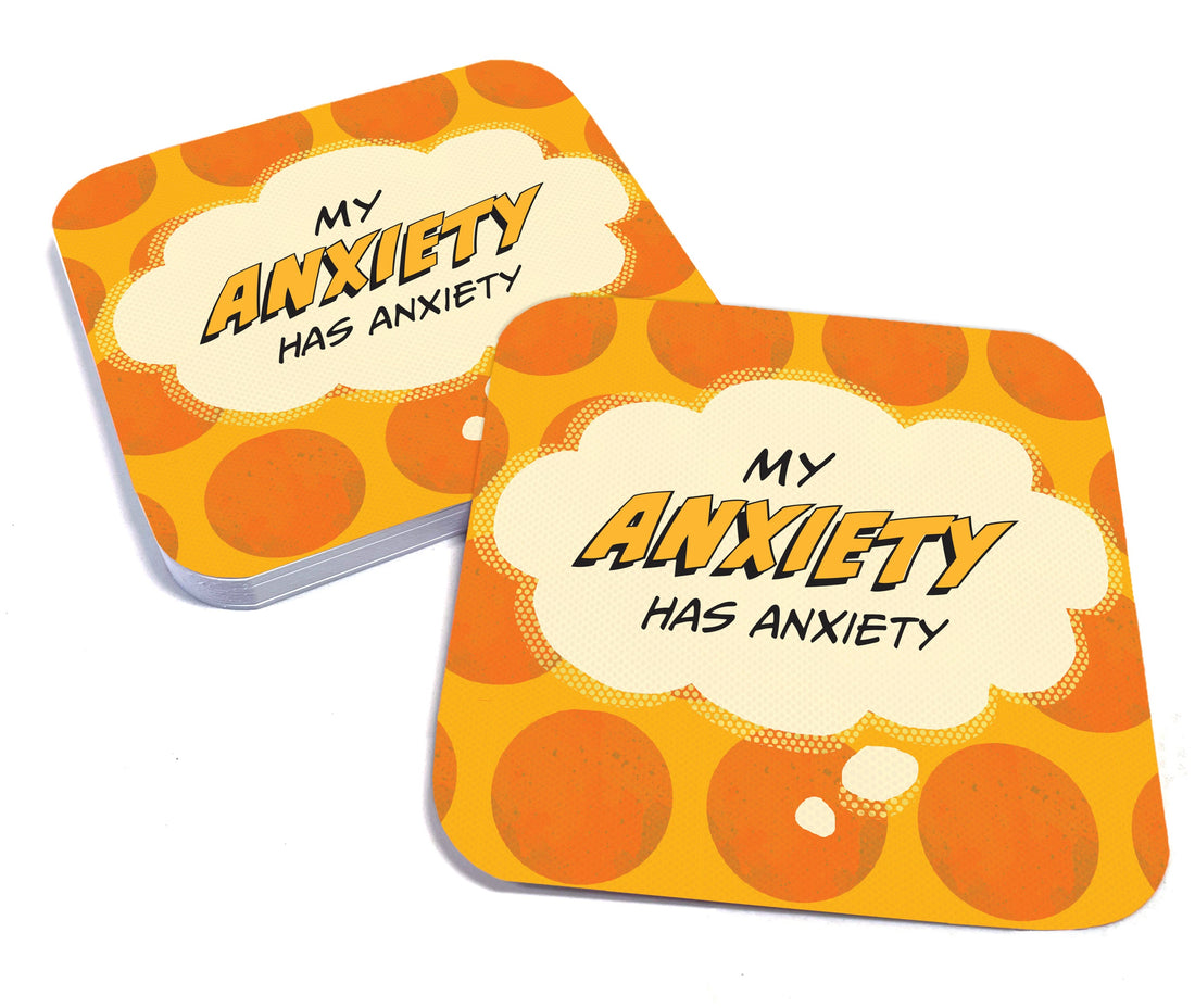 My Anxiety has Anxiety Paper Coaster Set