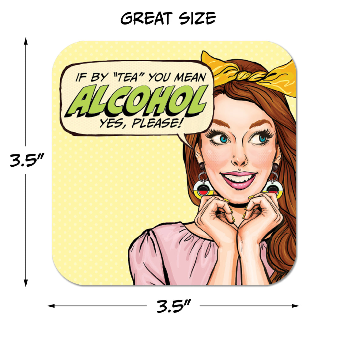 If By "Tea" You Mean Alcohol yes, Please! Paper Coaster Set