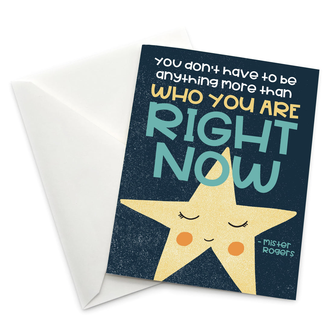 Mister Rogers Greeting Card: You Don't Have to Be Anything - Whimsical