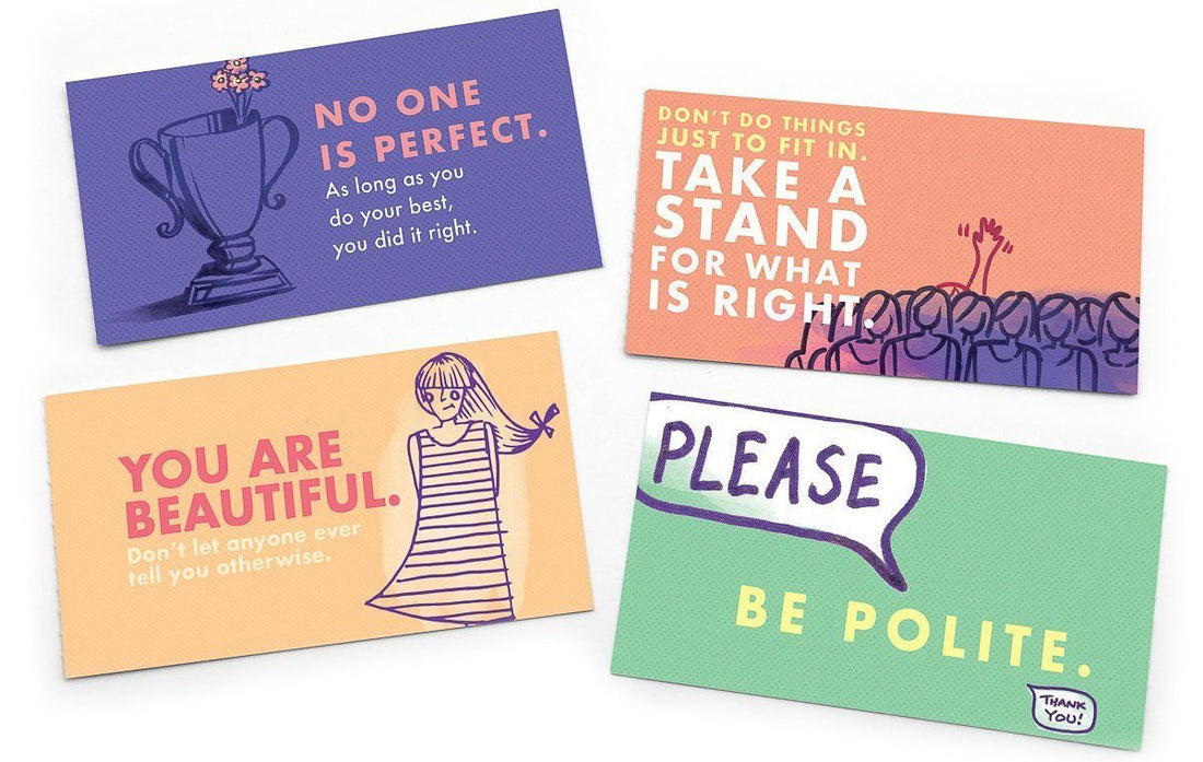 Being a Girl - Inspiring Lunch Notes for Young Kids